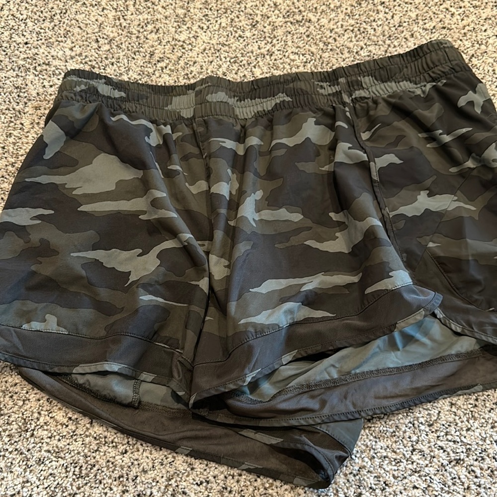 Lightly worn athleta camo shorts